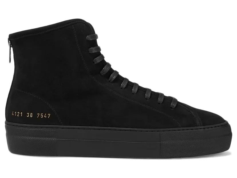 Common Projects Tournament Suede High Black (W)