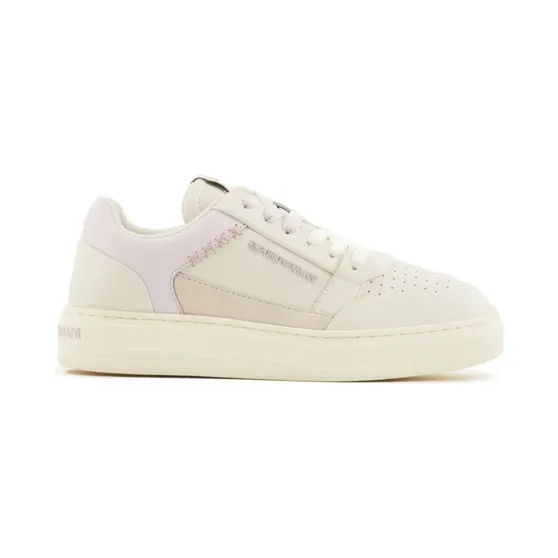 Emporio Armani ASV Sneakers aus recyceltem Leder – Rosa (X3X211XR101)