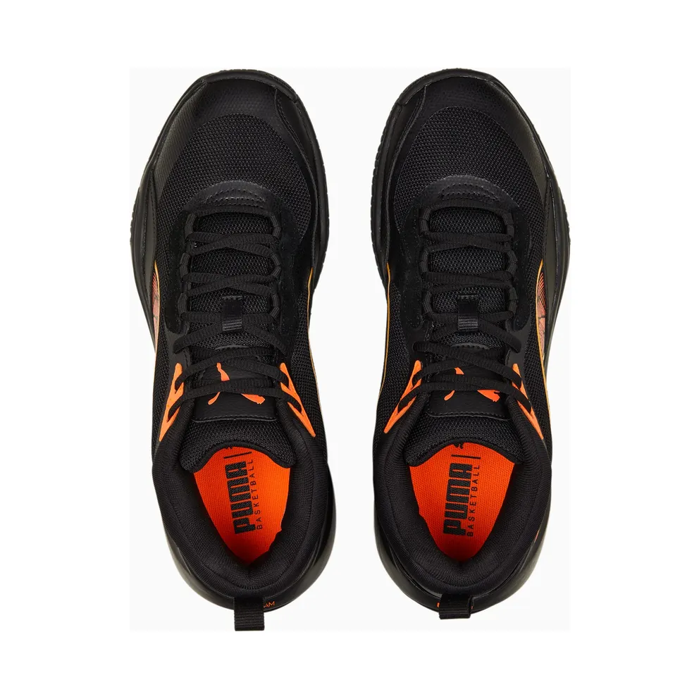 Puma Playmaker Pro Laser Basketball Shoes Orange/Black (378323-01)