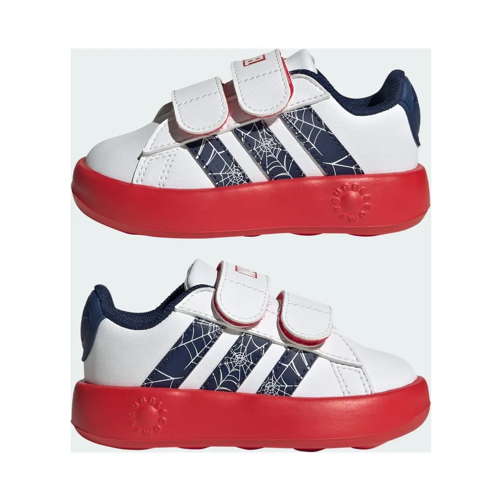 Adidas ADIDAS MARVEL SPIDER-MAN GRAND COURT Shoes PEUTERS Cloud White / Dark Blue / Pure Ruby (KI9192)