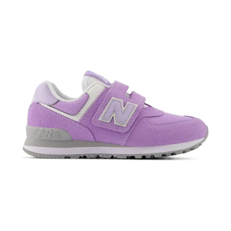 New Balance 574 Hook and Loop Lilac Glo Bright Lavender (PV574ESL)