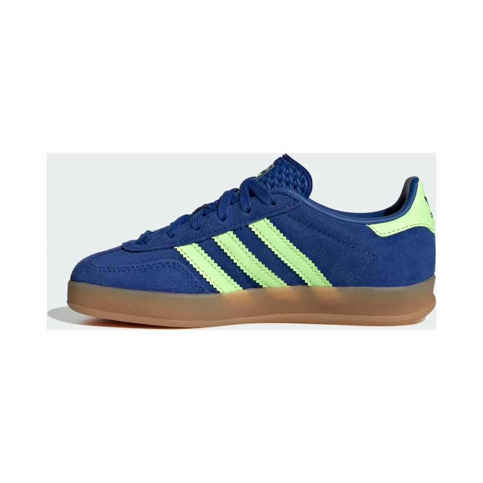 Adidas GAZELLE INDOOR Shoes Royal Blue / Green Spark / Gold Metallic (KJ2302)