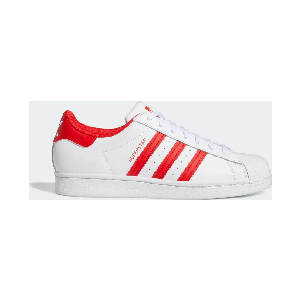 Adidas SUPERSTAR SHOES Cloud White / Vivid Red / Cloud White (GZ3741)