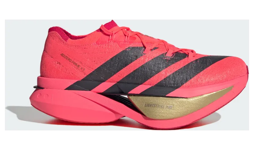 adidas Adizero Prime X3 Strung “Solar Turbo / Grey Six / Lucid Red” (KI3248)