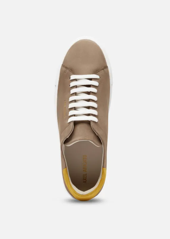 Axel Arigato Clean 90 Sneaker “Taupe,Yellow” (F4625004)