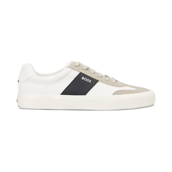 Hugo Boss Boss Low-top met suède afwerking “White” (50563847)