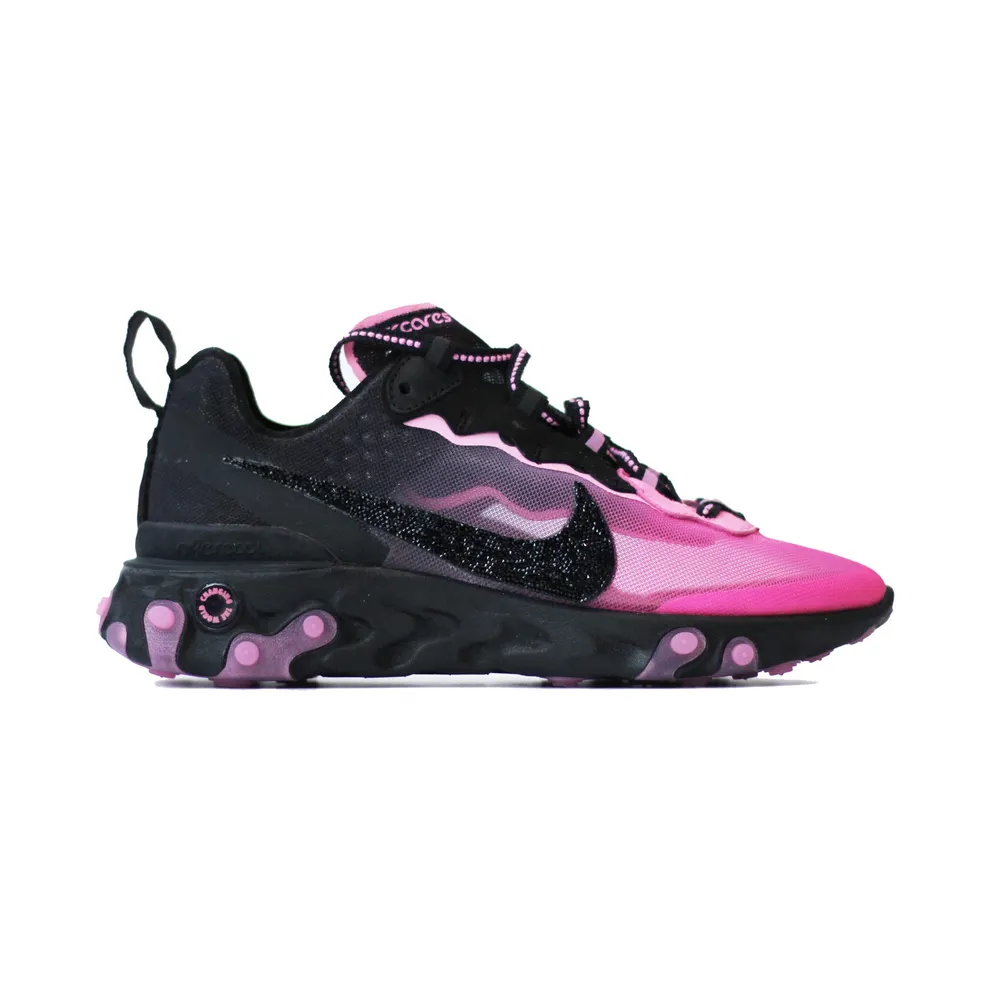 Nike React Element 87 Sneakerroom Breast Cancer Awareness Swarovski Black/Pink (CQ4337-001)