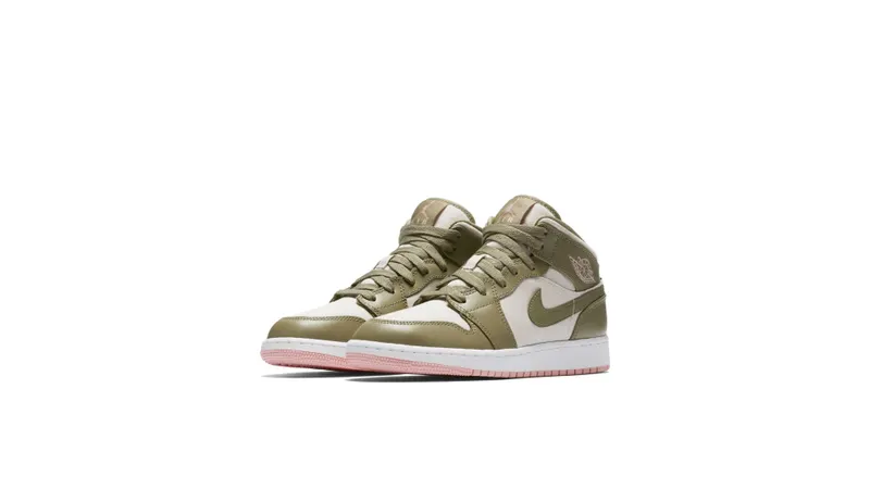 Jordan 1 Mid Trooper Bleached Coral (GS) Trooper/Bleached Coral (555112-225)
