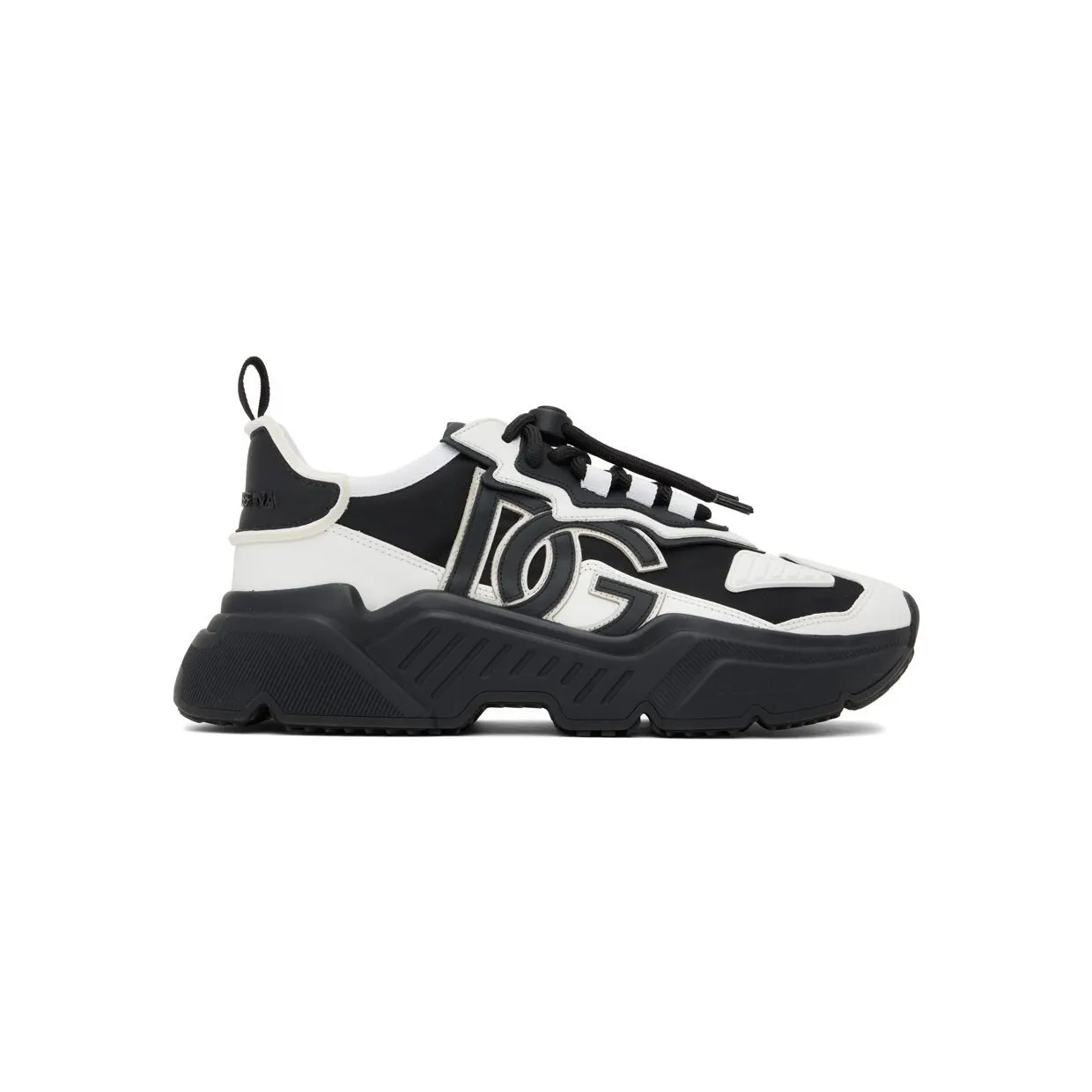 Dolce & Gabbana Black & White Daymaster Sneakers (CS1941 AQ356)