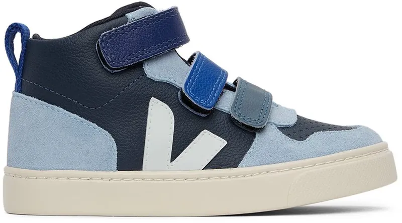 Veja Baby Blue Leather V-10 Mid Velcro (DX0502856)