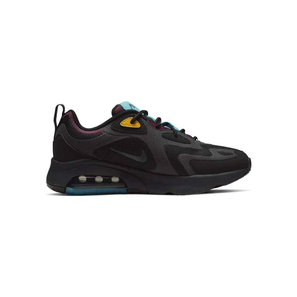 Nike Air Max 200 Black Bordeaux (W) Black/Anthracite/Bordeaux-University Gold-Teal Nebula (AT6175-001)