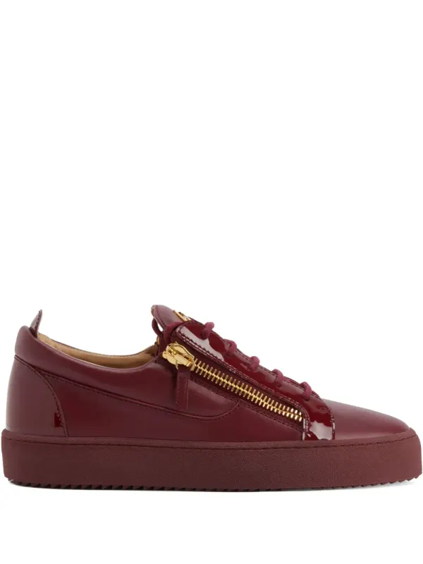 Giuseppe Zanotti FRANKIE van glanzend leer – Red (RU50000002)