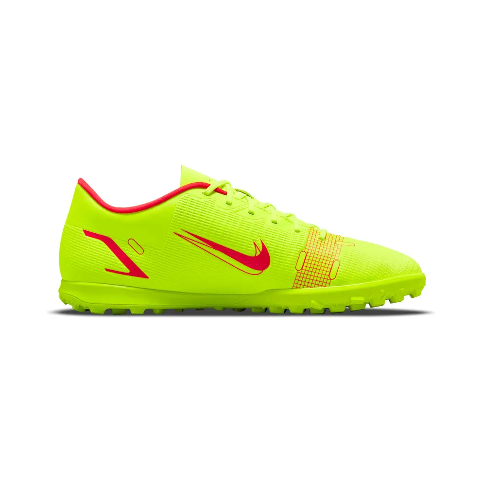 Nike Vapor 14 Club TF “Volt / Bright Crimson” (CV0985-760)