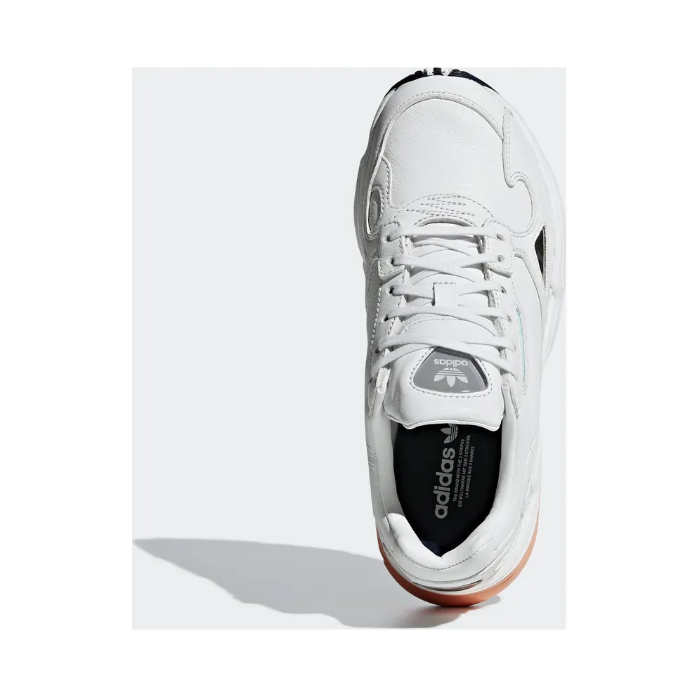 adidas Falcon Crystal White Crystal White (W) Crystal White/Crystal White/Easy Orange (B37845)