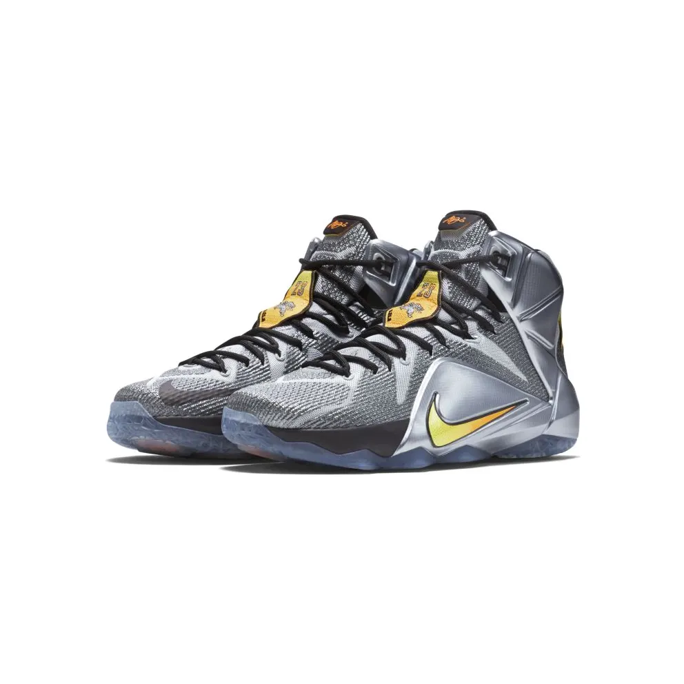 Nike LeBron 12 Flight Wolf Grey/Bright Citrus-Black (684593-080)