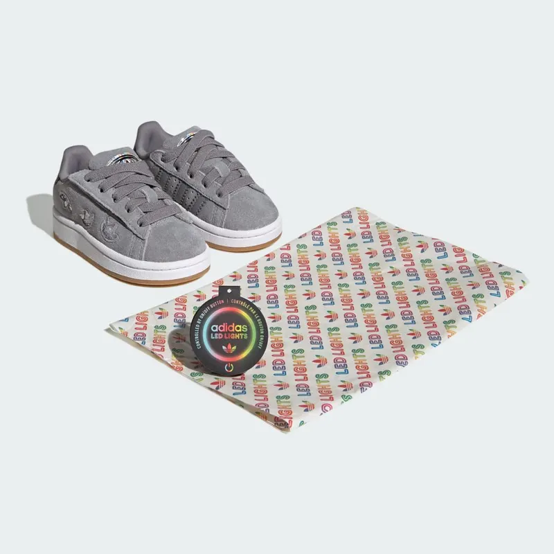 Adidas CAMPUS 00s LED LIGHTS COMFORT CLOSURE ELASTIC LACE Shoes Grey Three / Supplier Colour / Cloud White (IH6384)