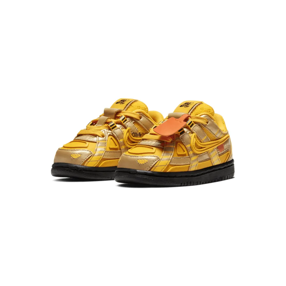Nike Air Rubber Dunk Off-White University Gold (TD) University Gold/University Gold-Black (CW7444-700)
