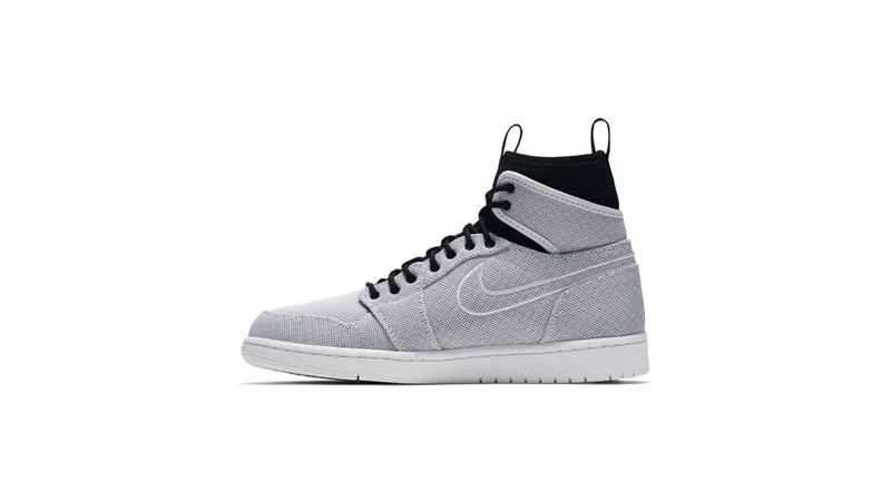 Jordan 1 Retro Ultra High White Black White/Metallic Gold Coin-Black-Pure Platinum (844700-132)