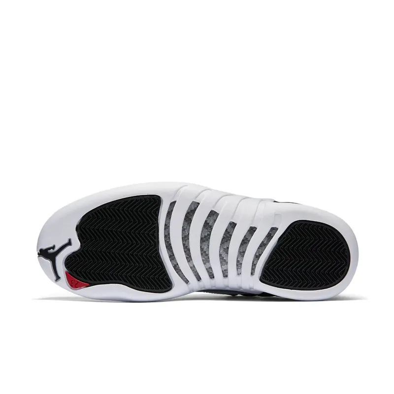 Jordan 12 Retro Low Playoffs Black/Varsity Red-White-Metallic Silver (308317-004)