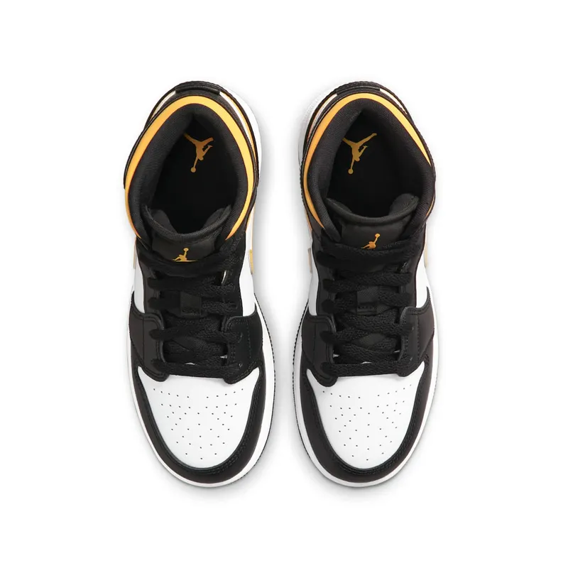 Air Jordan 1 Mid GS “Pollen / Black / White” (554725-177)