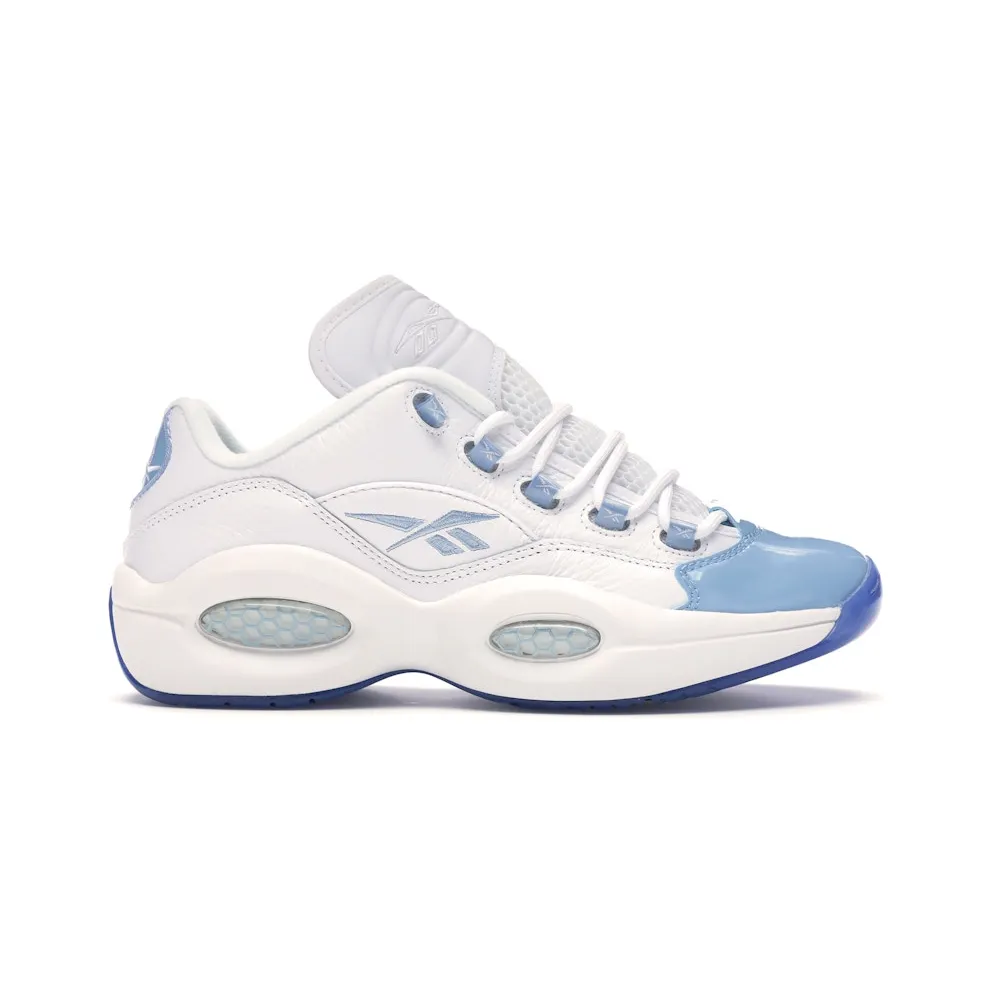 Reebok Question Low Patent Toe Carolina Blue White/Fluid Blue-Reebok Ice (Other Brands Other)