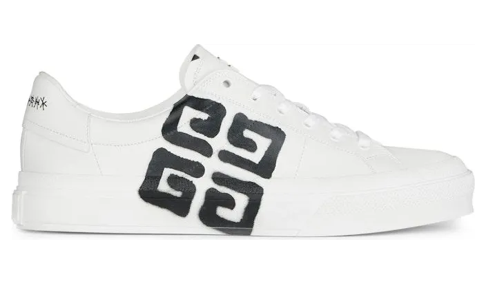 Givenchy City Sport Tag Effect 4G Print Black White