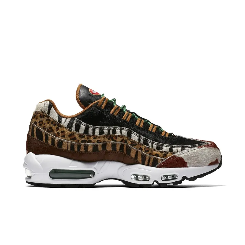 Nike Air Max 95 Atmos Animal Pack 2.0 (2018 Animal Print Box) Pony/Sport Red-Black-Classic Green (AQ0929-200)