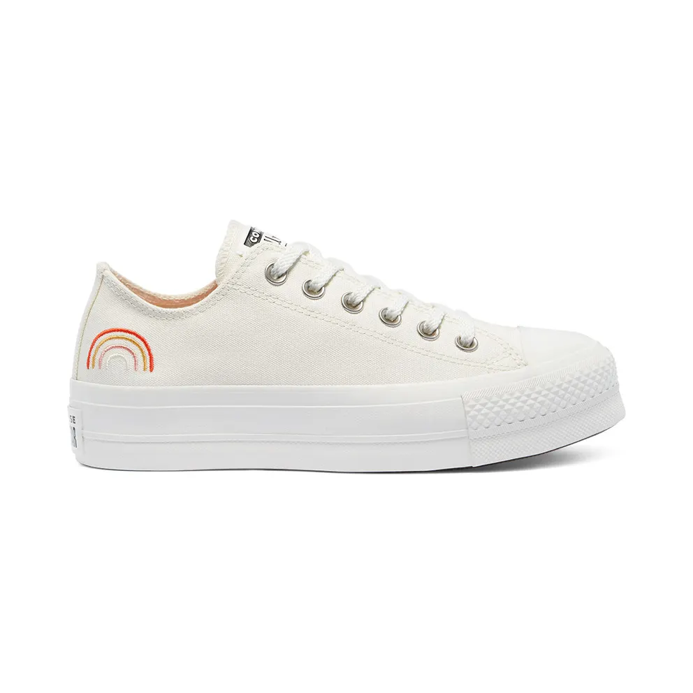 Converse Summer Spirit Platform Chuck Taylor All Star Low Top Egret/multi/vintage White (571924C)