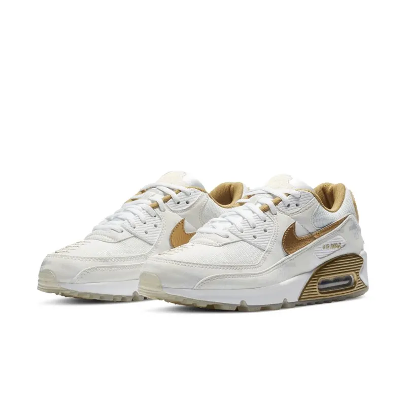 Nike Air Max 90 Worldwide White Gold (W) White/Metallic Gold (DA1342-170)