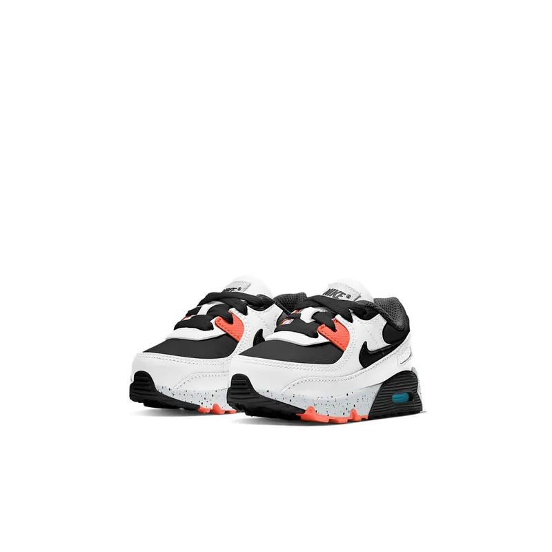 Nike Air Max 90 White Black Orange (TD) (CD6868-110)