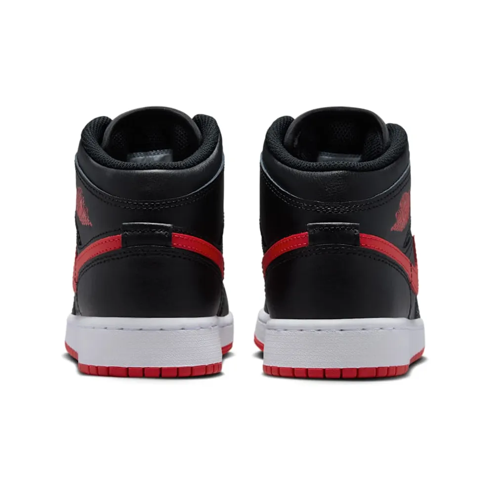 Air Jordan 1 Mid GS “Black / White / University Red” (DQ8423-005)