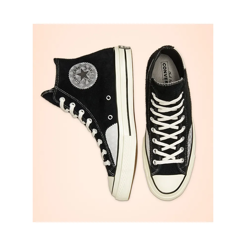 Converse Chuck 70 Hi Twisted Prep Black Mouse Black/Mouse/Egret (166855C)