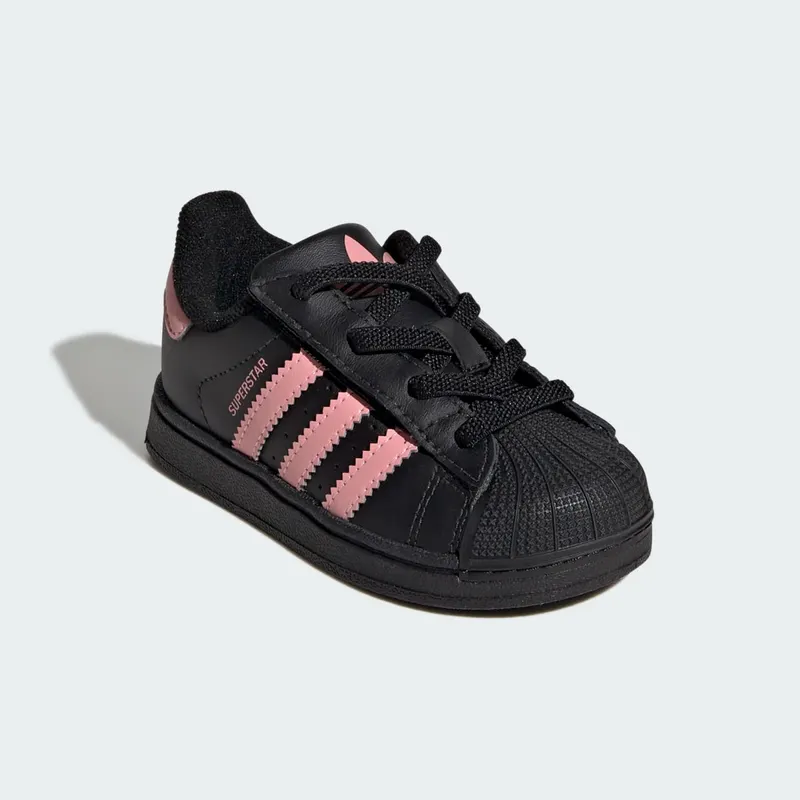 Adidas Superstar II Comfort Closure with Elastische Veters Core Black / Glow Pink / Core Black (JP9470)
