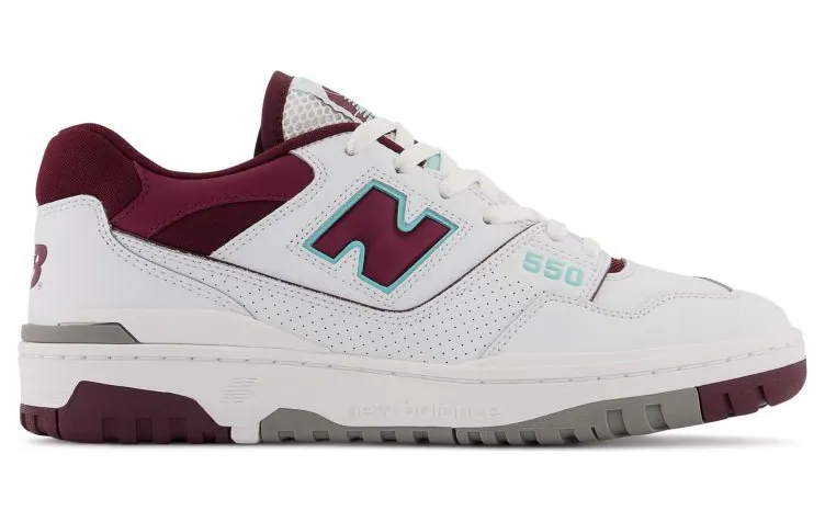 New Balance 550 White Bordeaux Red Grey (BB550WBG)