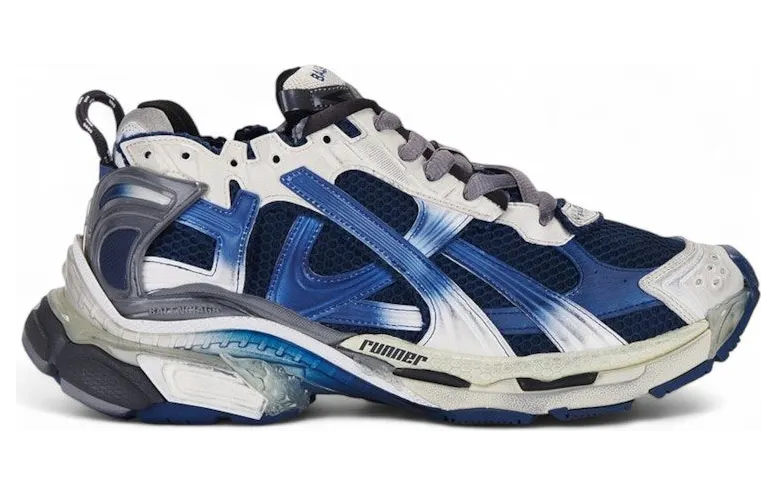 Balenciaga Runner Gradient White Navy Grey (772774WRUNG2410)