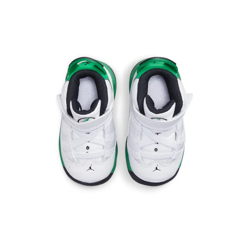 Jordan 6 Rings White Black Lucky Green (323420-131)