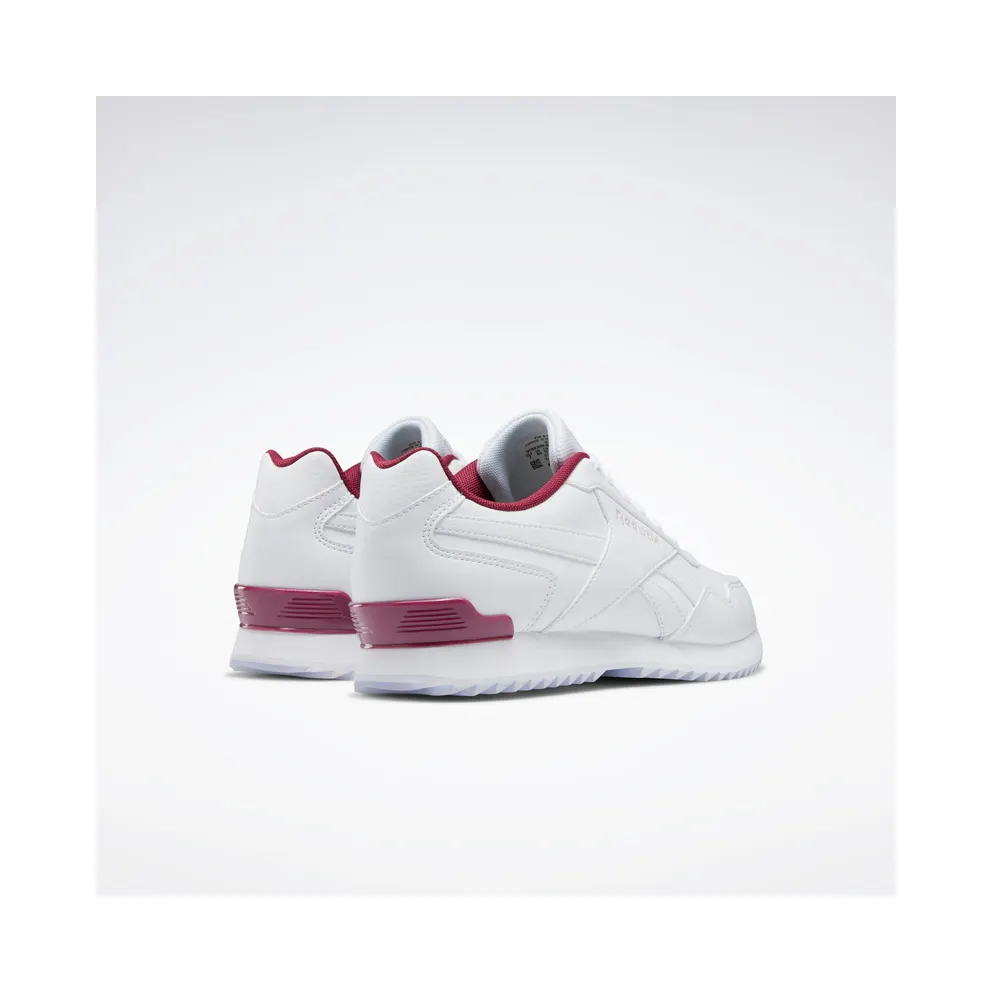 Reebok Royal Glide Ripple Clip Shoes Cloud White / Punch Berry / Frost Berry