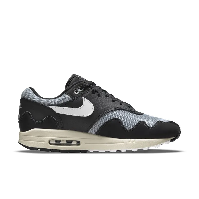 Nike x Patta Air Max 1 Waves Black White (DQ0299-001)