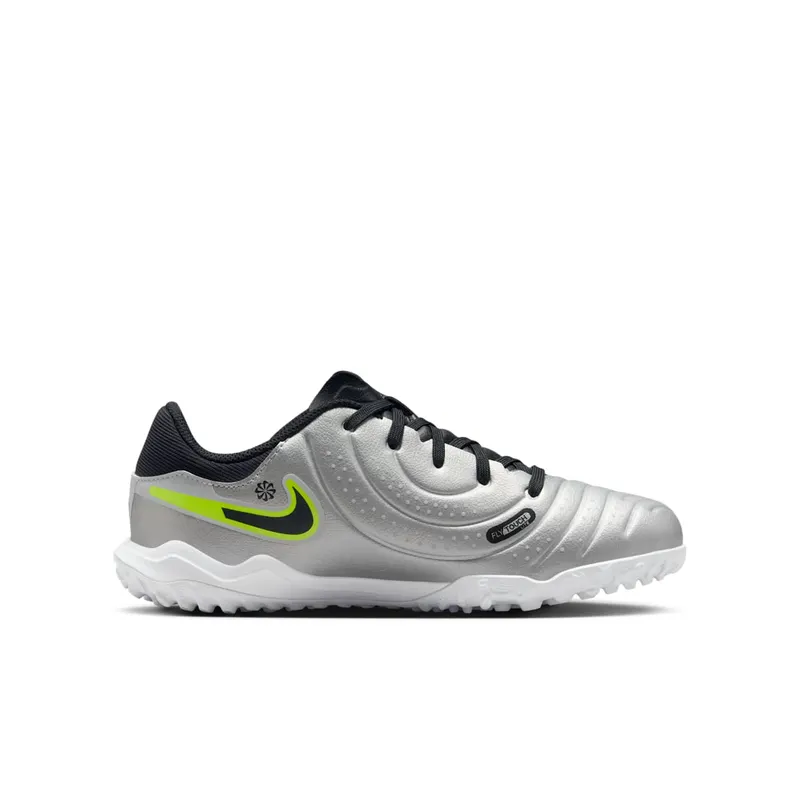 Nike Tiempo Legend 10 Academy TF Metallic Silver Volt Black (DV4351-001)