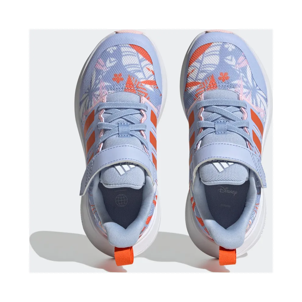 Adidas adidas x Disney FortaRun 2.0 Moana Cloudfoam Sport Running Elastic Lace Top Strap Blue Dawn / Semi Impact Orange / Cloud White (HP8999)