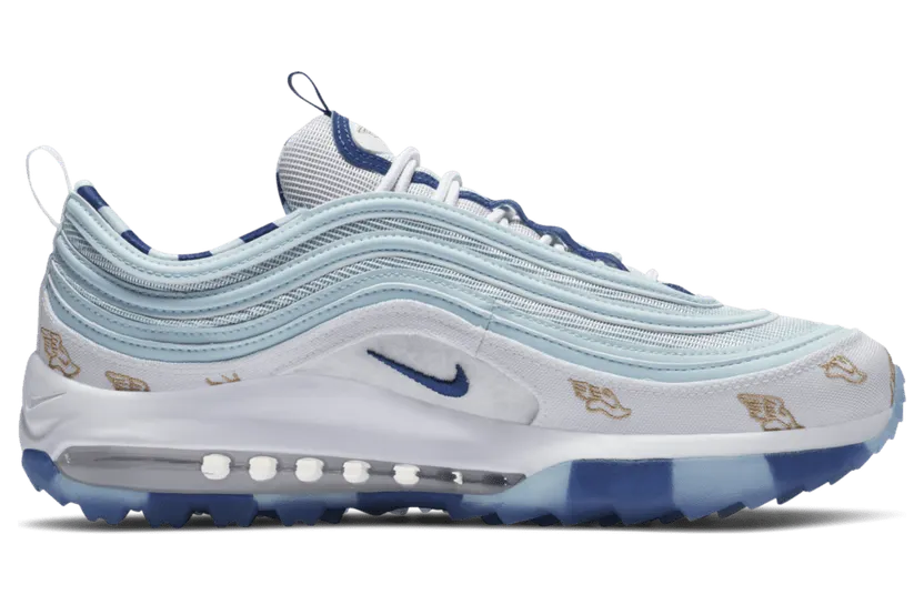 Nike Air Max 97 Golf NRG ‘Wing It’ White/Topaz Mist/Celestial Gold/Deep Royal (CK1220-100)