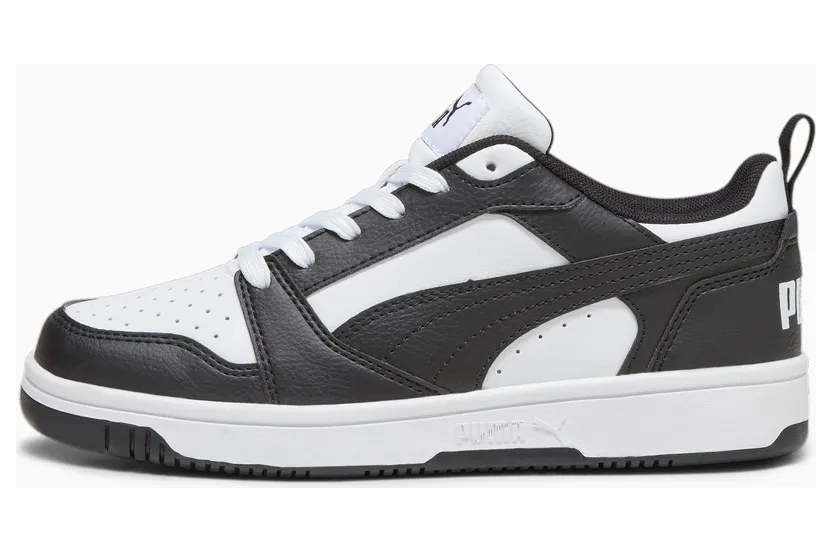 Puma Rebound V6 Lo Jugendliche Schwarz (393833-01)