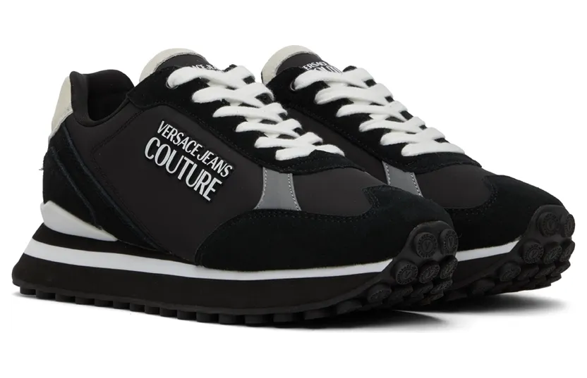 Versace Jeans Couture Black Spyke Sneakers (E72YA3SE2 EZP076) (4)