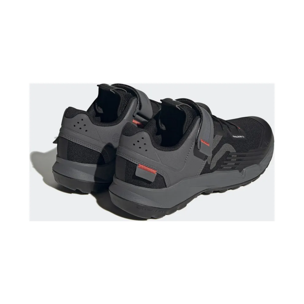 Adidas 5.10 TRAILCROSS CLIP-IN MOUNTAIN BIKING SHOES Core Black / Grey Three / Red (HP9926)