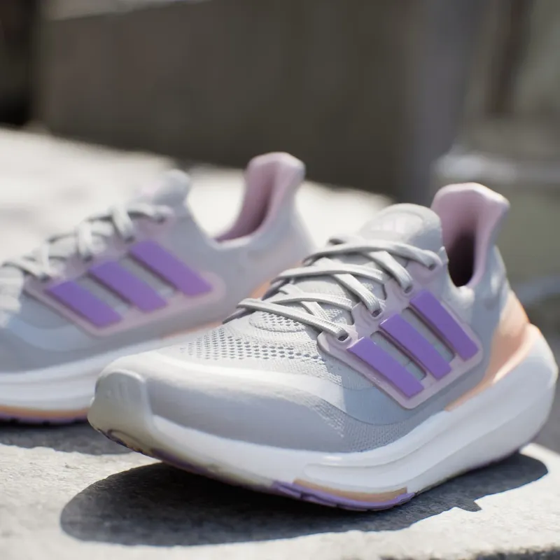 adidas Ultra Boost Light Grey Violet Fusion Acid Orange (IE1762)