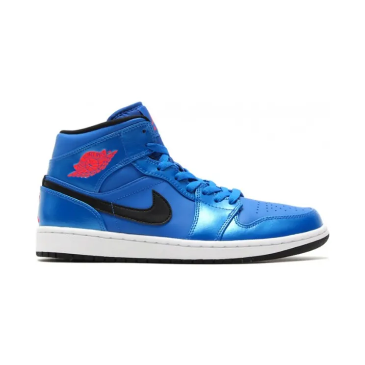Air Jordan 1 Mid ‘Sport Blue’ Sport Blue/Infrared 23-Black (554724-423)