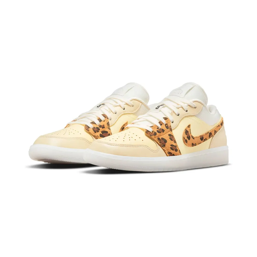 Air Jordan 1 Low SNKRS Day (2021) – “White / Yellow / Clear-leopard” (DN6998-700)