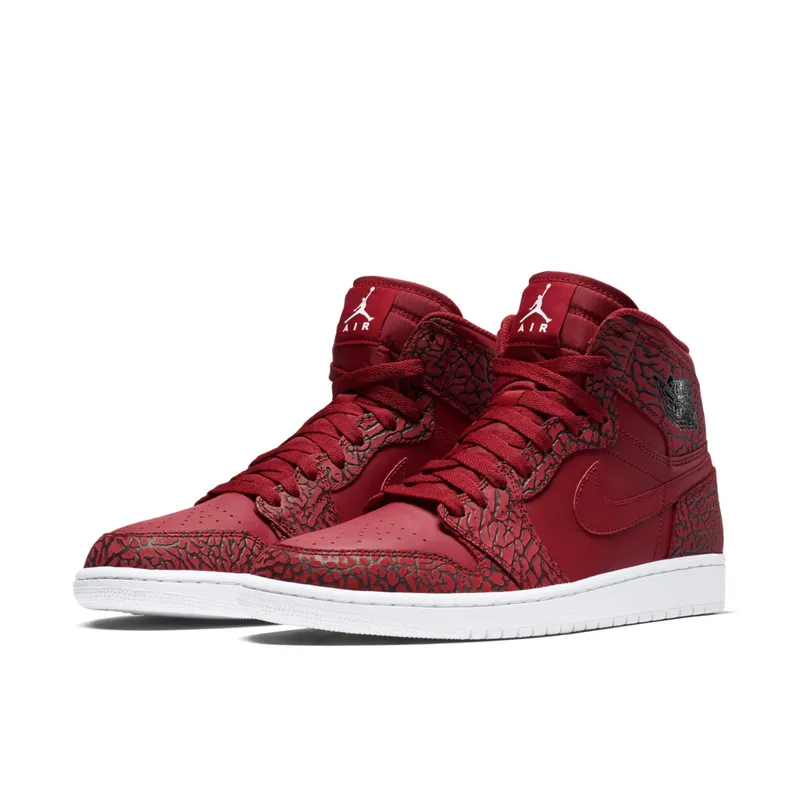 Jordan 1 Retro Red Elephant Print Gym Red/White-Team Red-White (839115-600)