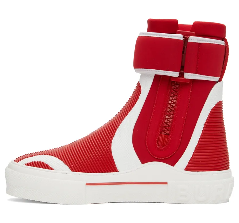 Burberry Red Sub High-Top Sneakers (8052337) (3)