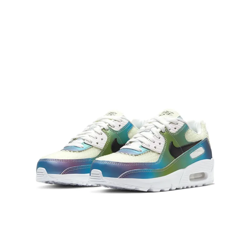 Nike Air Max 90 Bubble Pack White (GS) Summit White/Black-Multi-Color-White (CT9631-100)